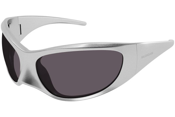Okulary przeciwsłoneczne Balenciaga BB0252S 005 Nieregularny Srebrne