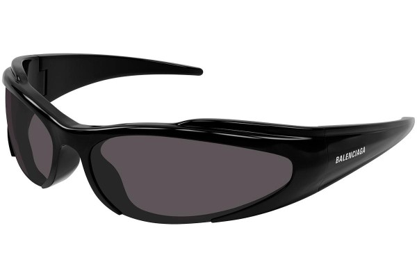 Okulary przeciwsłoneczne Balenciaga BB0253S 001 Nieregularny Czarne