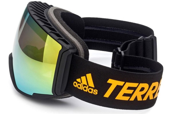Gogle narciarskie Adidas Sport SP0039 02L Pojedyncze | Shield Czarne