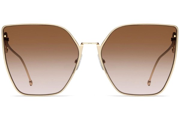 Okulary przeciwsłoneczne Fendi FF0323/S S45/M2 Polarized Kocie oczy Złote