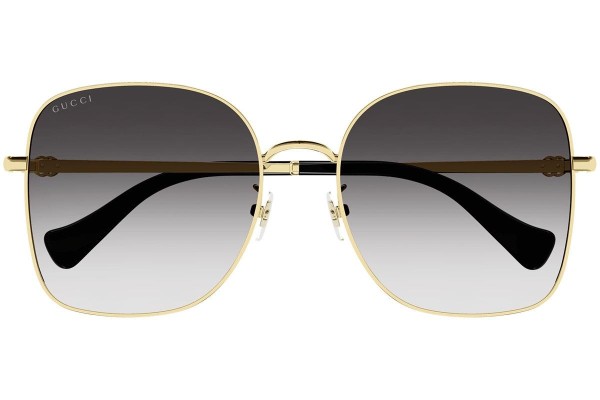 Okulary przeciwsłoneczne Gucci GG1143S 001 Oversize Złote