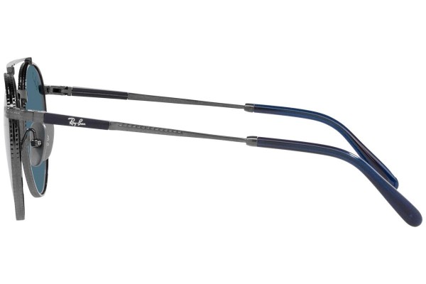 Okulary przeciwsłoneczne Ray-Ban Round II Titanium Chromance Collection RB8237 3142S2 Polarized Okrągłe Szare