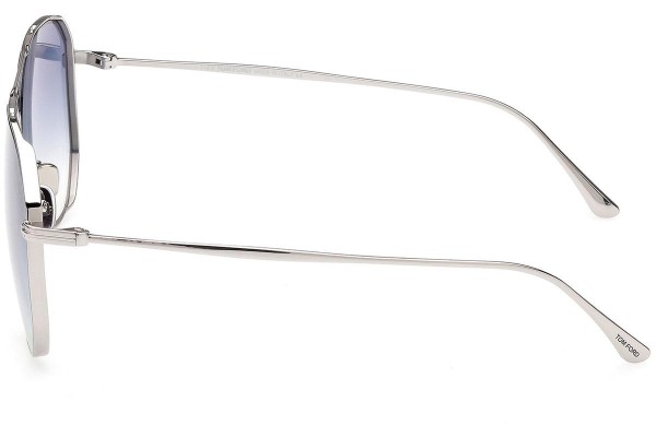 Okulary przeciwsłoneczne Tom Ford FT0853 16W Pilotki (Aviator) Srebrne