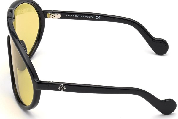 Okulary przeciwsłoneczne Moncler ML0184 01E Pojedyncze | Shield Czarne