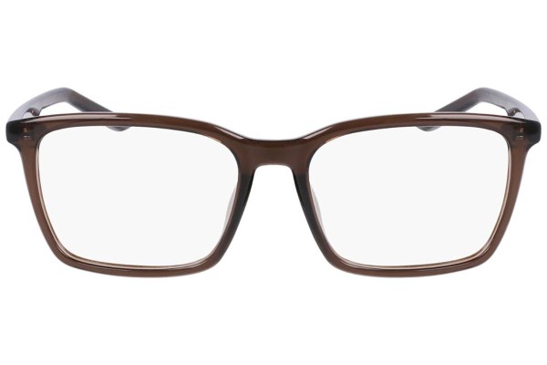 Okulary korekcyjne Nike 7256 090 Kwadratowe Brązowe