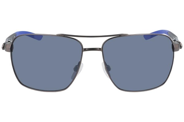 Okulary przeciwsłoneczne Nike Club Premier DQ0798 993 Kwadratowe Srebrne