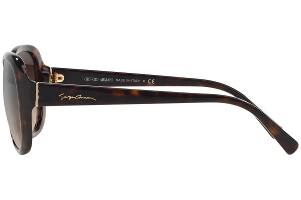 Okulary przeciwsłoneczne Giorgio Armani AR8047 502613 Oversize Brązowe