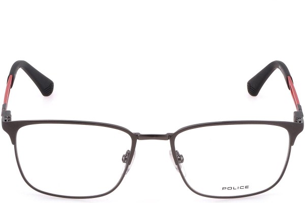 Okulary korekcyjne Police Wind 1 VPLF07 0584 Prostokątne Srebrne