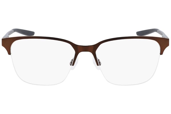 Okulary korekcyjne Nike 8049 215 Browline Brązowe
