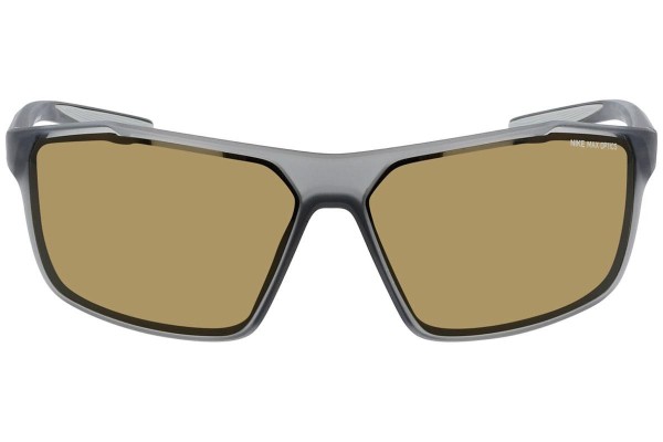 Okulary przeciwsłoneczne Nike Windstorm M CW4672 021 Prostokątne Szare