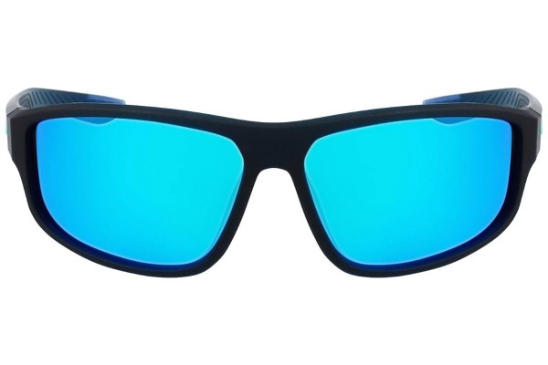 Okulary przeciwsłoneczne Nike Brazen Fuel M DJ0803 420 Prostokątne Niebieskie