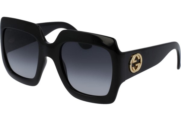 Okulary przeciwsłoneczne Gucci GG0053S 001 Oversize Czarne