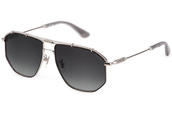 Okulary przeciwsłoneczne Police Horizon 5 SPLL17 0K07 Pilotki (Aviator) Srebrne