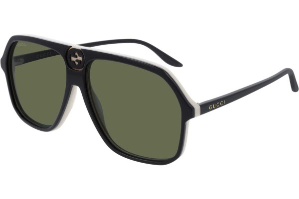 Okulary przeciwsłoneczne Gucci GG0734S 004 Pilotki (Aviator) Czarne