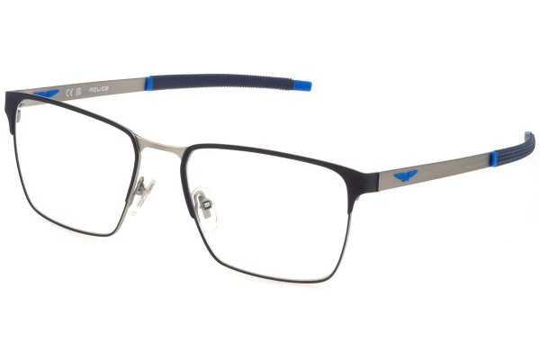 Okulary korekcyjne Police Solstice 3 VPLG79 08BM Prostokątne Srebrne