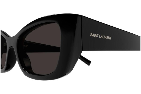 Okulary przeciwsłoneczne Saint Laurent SL593 001 Kocie oczy Czarne