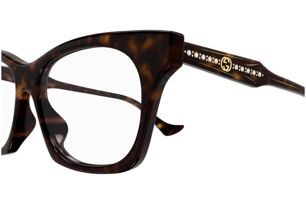 Okulary korekcyjne Gucci GG1299O 002 Nieregularny Havana