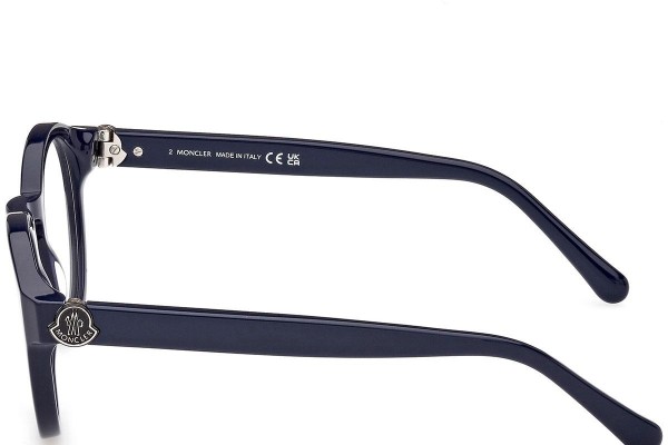 Okulary korekcyjne Moncler ML5189 090 Okrągłe Niebieskie