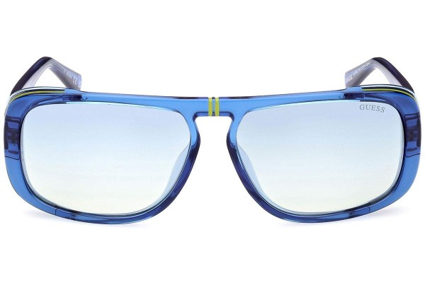 Okulary przeciwsłoneczne Guess GU00082 90X Prostokątne Niebieskie