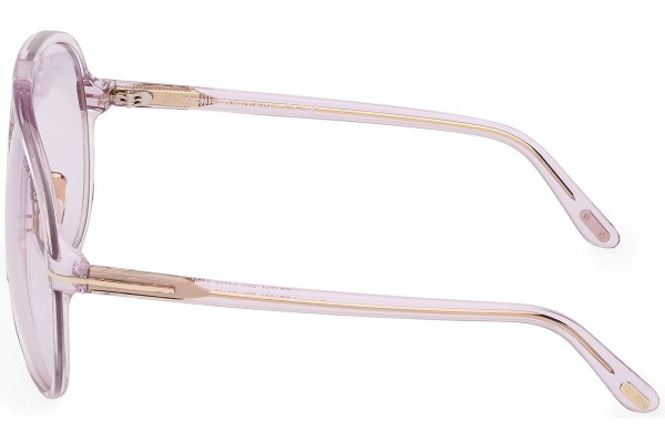 Okulary przeciwsłoneczne Tom Ford Bertrand FT1061 78Y Pilotki (Aviator) Fioletowe