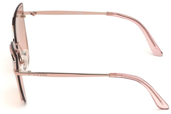 Okulary przeciwsłoneczne Guess GU7617 28U Kocie oczy Złote