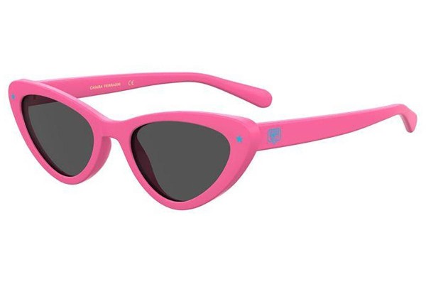Okulary przeciwsłoneczne Chiara Ferragni CF7029/S 35J/IR Kocie oczy Różowe