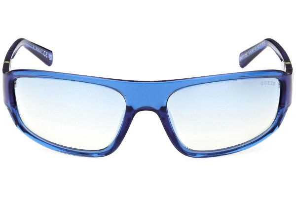 Okulary przeciwsłoneczne Guess GU00080 90X Prostokątne Niebieskie