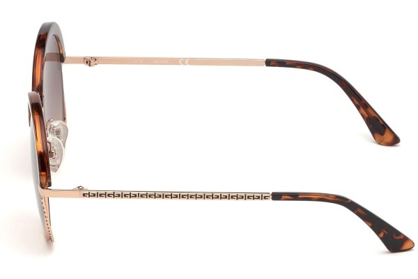 Okulary przeciwsłoneczne Guess GU7621 52F Okrągłe Havana
