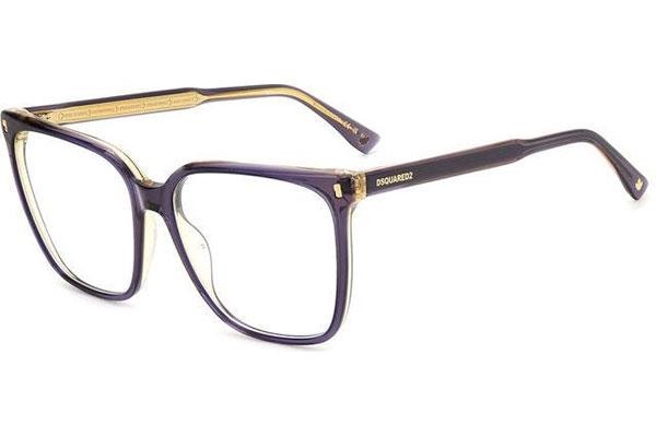 Okulary korekcyjne Dsquared2 D20115 S2N Kwadratowe Brązowe