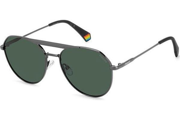 Okulary przeciwsłoneczne Polaroid PLD6211/S/X KJ1/UC Polarized Pilotki (Aviator) Szare