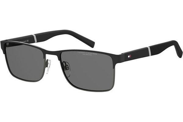 Zonnebril Tommy Hilfiger TH2040/S TI7/M9 Polarized Rechthoekige Zwart