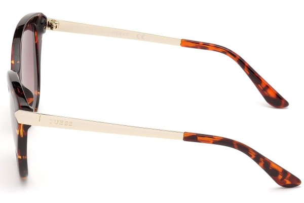 Okulary przeciwsłoneczne Guess GU7658 52F Kocie oczy Havana