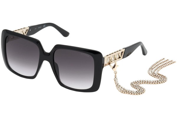 Okulary przeciwsłoneczne Guess GU7689 01B Oversize Czarne