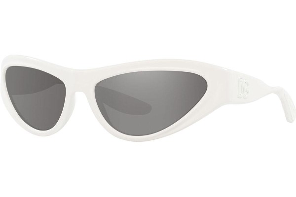 Okulary przeciwsłoneczne Dolce & Gabbana DG6190 33126G Kocie oczy Białe