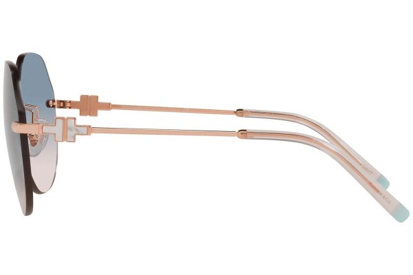 Okulary przeciwsłoneczne Tiffany & Co. TF3077 616016 Nieregularny Brązowe