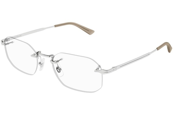 Okulary korekcyjne Mont Blanc MB0307O 003 Prostokątne Srebrne