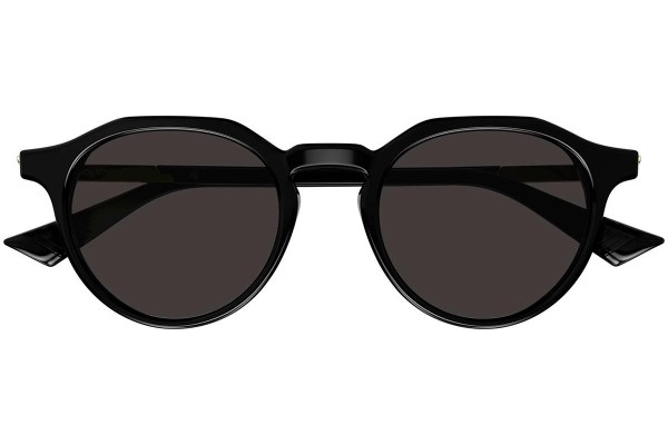 Okulary przeciwsłoneczne Bottega Veneta BV1260S 001 Okrągłe Czarne