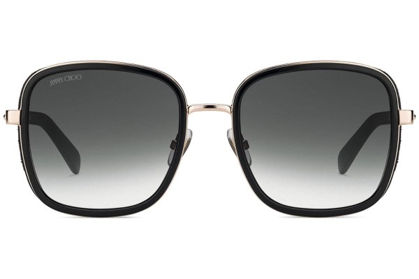 Okulary przeciwsłoneczne Jimmy Choo Elva/S 2M2/9O Kwadratowe Czarne