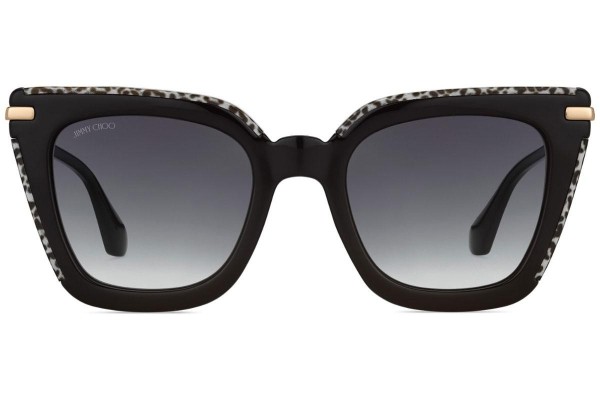 Okulary przeciwsłoneczne Jimmy Choo Ciara/G/S FP3/9O Kwadratowe Czarne