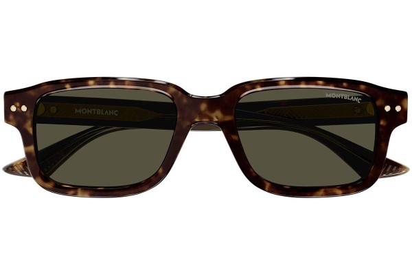 Okulary przeciwsłoneczne Mont Blanc MB0286S 002 Prostokątne Havana