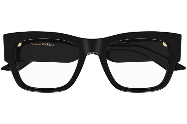 Okulary korekcyjne Alexander McQueen AM0436O 001 Prostokątne Czarne