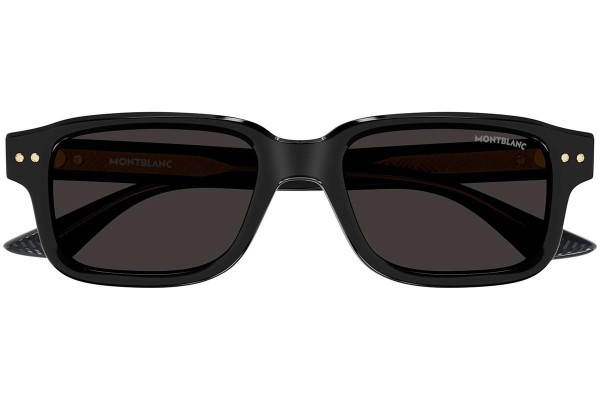 Okulary przeciwsłoneczne Mont Blanc MB0286S 001 Prostokątne Czarne