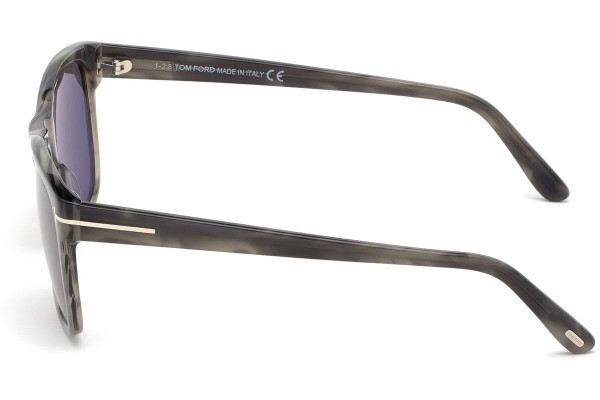 Okulary przeciwsłoneczne Tom Ford Giulio FT0698 47N Kwadratowe Brązowe