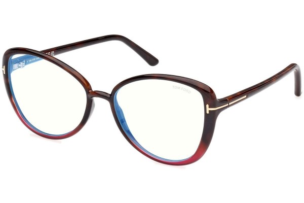 Ochelari Tom Ford FT5907-B 055 Cat Eye Havana