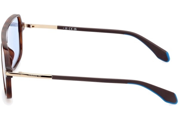 Okulary przeciwsłoneczne Adidas Originals OR0100 52V Kwadratowe Havana
