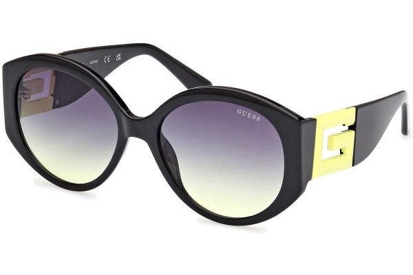 Okulary przeciwsłoneczne Guess GU7917 41B Okrągłe Czarne