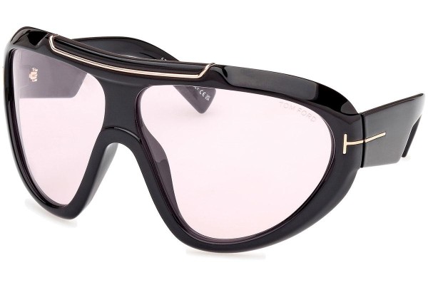 Napszemüvegek Tom Ford Linden FT1094 01Y Single Lens | Shield Fekete