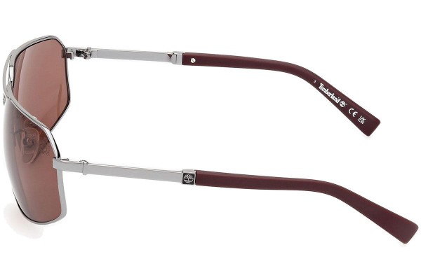 Okulary przeciwsłoneczne Timberland TB9341-H 08H Polarized Pilotki (Aviator) Srebrne