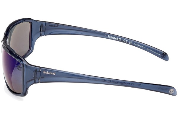 Слънчеви очила Timberland TB9332 90D Polarized Квадратни Синя