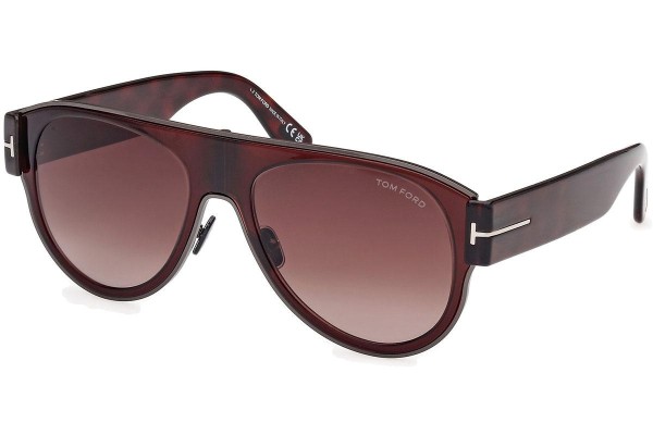 Слънчеви очила Tom Ford Lyle-02 FT1074 48T Пилотни Кафява